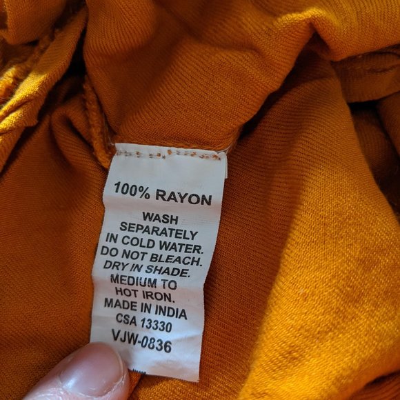 Orange Cropped Wide Leg Culottes - Picture 6 of 6